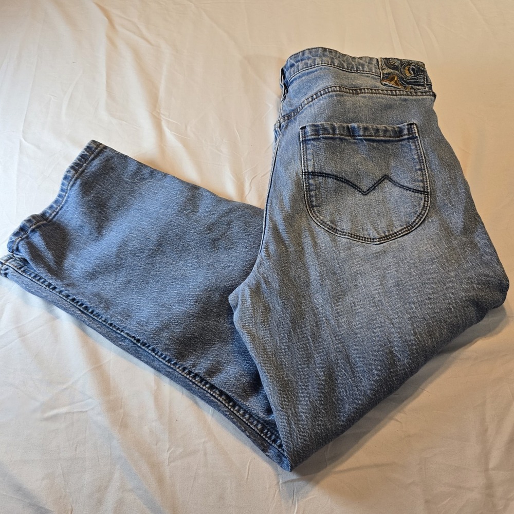 Cleo + Wolf Jeans Women 32 High‎ Rise Straight Button Fly Western